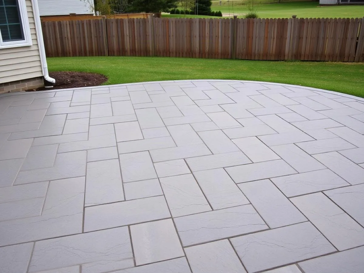 Stamped ashlar-slate patio, Summerlin, Las Vegas NV