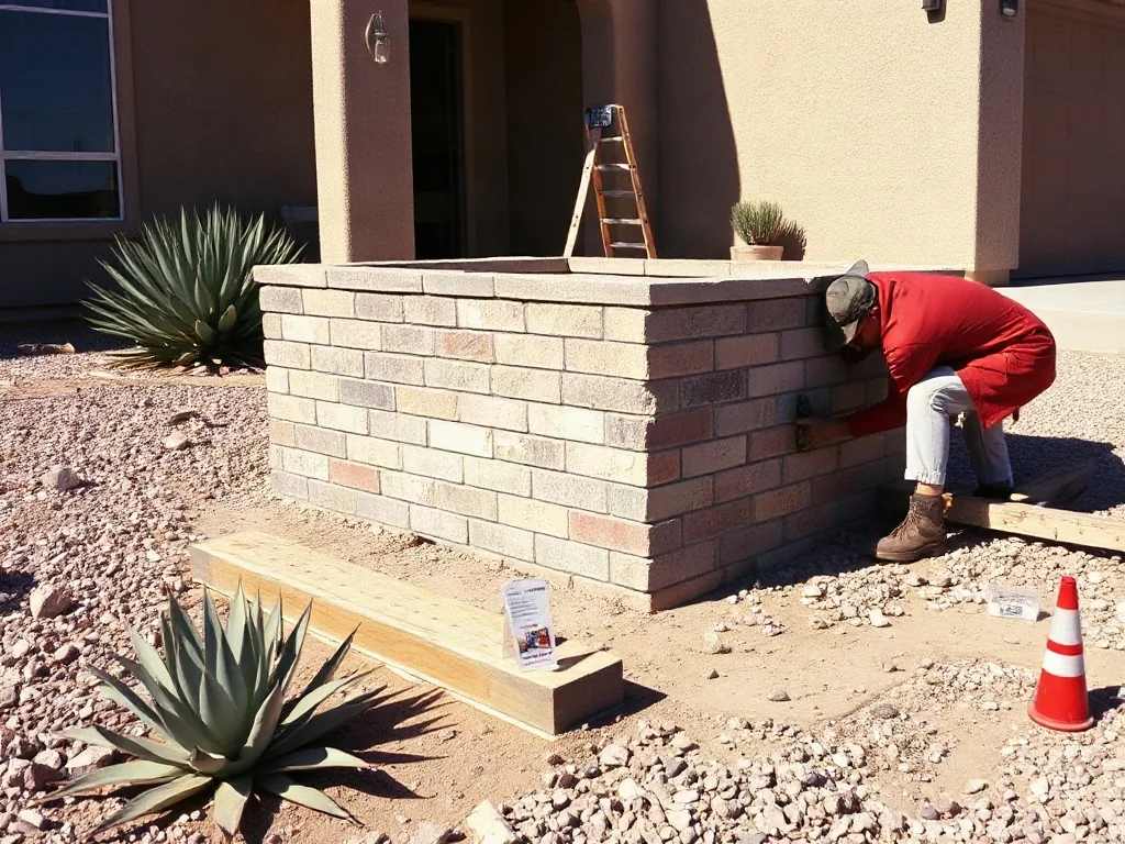 Herringbone Brick Stamped Concrete in Las Vegas, NV